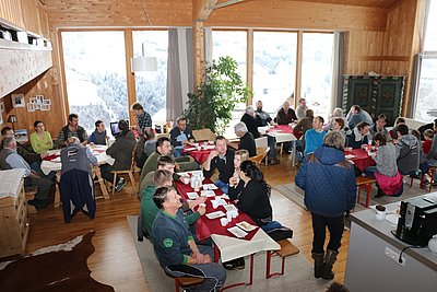 Gemütlicher Ausklang in der Stube von Trixi u. Albert Zech!
