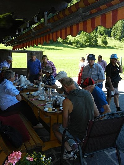 Köstlicher Abschluss auf der Terrasse!