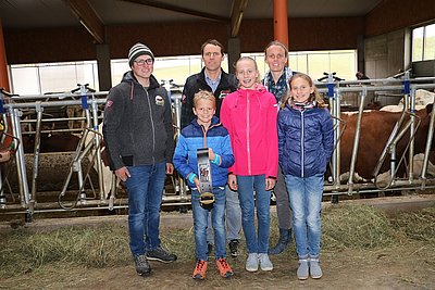 Der größte Erfolgsfaktor - eine begeisterte Familie! Carina und Alois Bamberger mit ihren Kindern Simon, Anna-Lena und Julia!