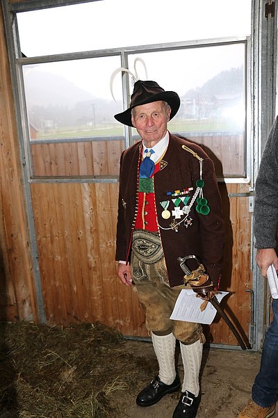 In voller Montur! Altbauer ÖR Paul Landmann