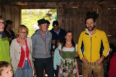 Familie Steger freut sich über den Besuch!
