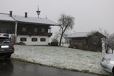 Weihnachtlich winterlich präsentierte sich der Ginsberghof ;)