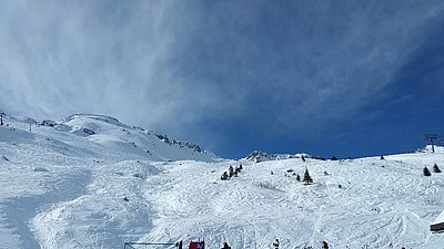 Traumhaft präsentierte sich das Schigebiet der Schlossalm!