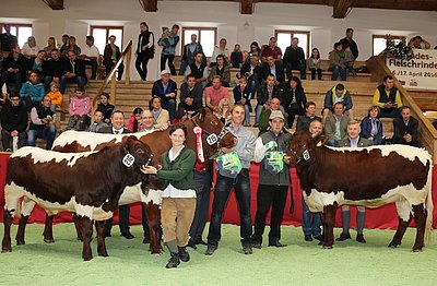 Die Bundessieger 2016 - SINDARELLA mit HALLER-MARS von Horst Schnitzer, Feldkirchen und Reservesiegerin SISSI von Michael Gleissner, Ebene-Reichenau.