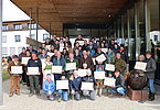 Darf fortan an eine gelungene Drei Brüder Tierschau erinnern - der Teilnehmerpreis!