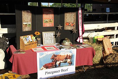 Vom Bauernhof zum Tisch - perfekte Werbung für bestes Pinzgauer-Fleisch!