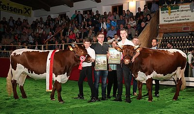 Siegeswürdige Pinzgauerinnen - BLIA (V.Lust) von Roland Dödlinger, Kandler, Fieberbrunn und MOARIN (V.Reif) von Christine Kreuzberger, Uneh, Bischofshofen