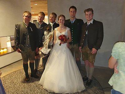 Anna und Rupert Gruber freuten sich über die Gratulationen der Pinzgauer-Jungzüchter!