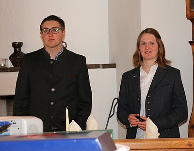 Obmann Josef Berger und Anna Schmiderer konnten einen Mega-Jahresbericht liefern!