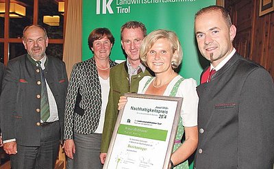Christine und Klaus Widmoser freuen sich über die schöne Auszeichnung!
