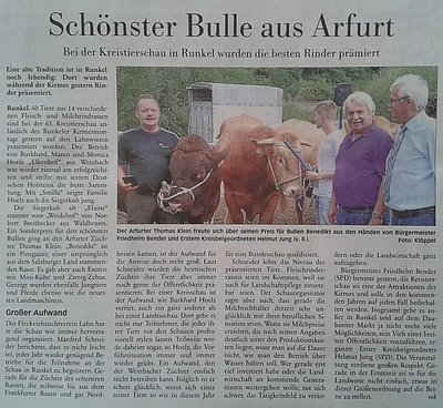 ...und erntete eine schöne Anerkennung!
