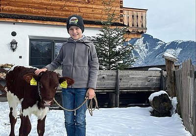 Perfekt eingelöster Gutschein - Zuchtkalb aus Lammer x Griff von Manuela Trauner, Krameranwesen, Bruck