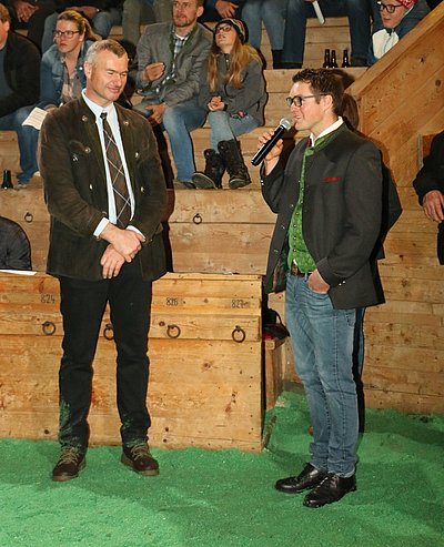 Zwei Erfolgskomponenten - Preisrichter Reinhard Scherzer und Obmann Josef Berger!
