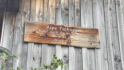 der Rest auf der Alpe Tschuggen!