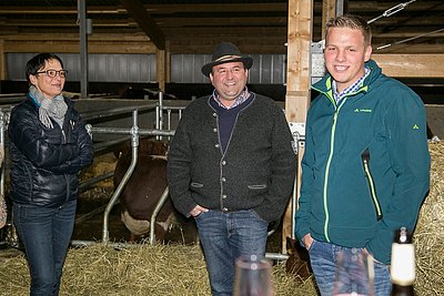 Die Freude ist aber auch bei ihnen - Astrid, Sepp und Felix Ellgaß aus Eglofs/Argenbühel!