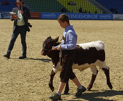 Machen eine sehr gute Figur - Jungzüchter Finn mit Jungtier Rieke
