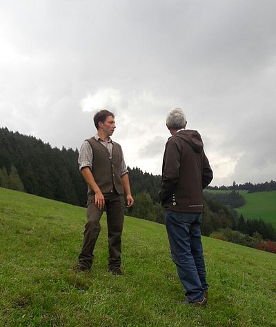 Unübersehbar - hier haben sich zwei gefunden! Hannes Halbartschlager im Gespräch mit Peter Trauner!