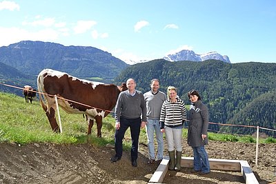 Anita Ploner (dritte von links) stellte sich der prominenten Begegnung