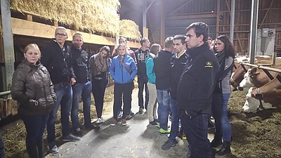 Betriebsbesuch bei Wolfgang Huemer in St. Georgen/Attergau