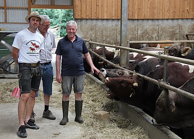 Drei Bauern mit Leib und Seele - Hannes Hofer, Peter Trauner und Toni Wagner!
